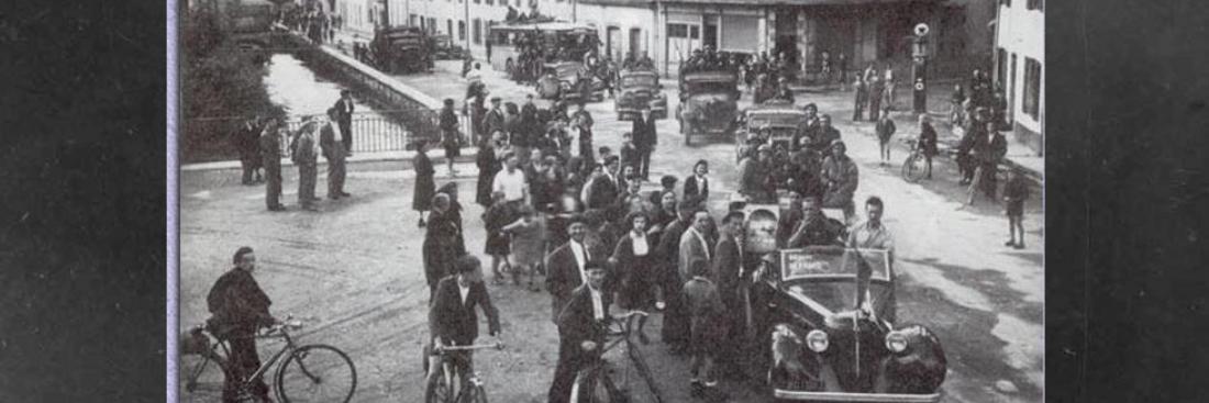 Le groupe Bernard à Bagnères-de-Bigorre (certainement le 8 juin 1944) Le groupe Bernard à Bagnères-de-Bigorre (certainement le 8 juin 1944)