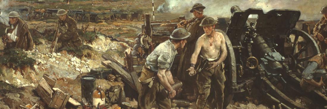 La Bataille de Vimy. peinture de Richard Jack. 