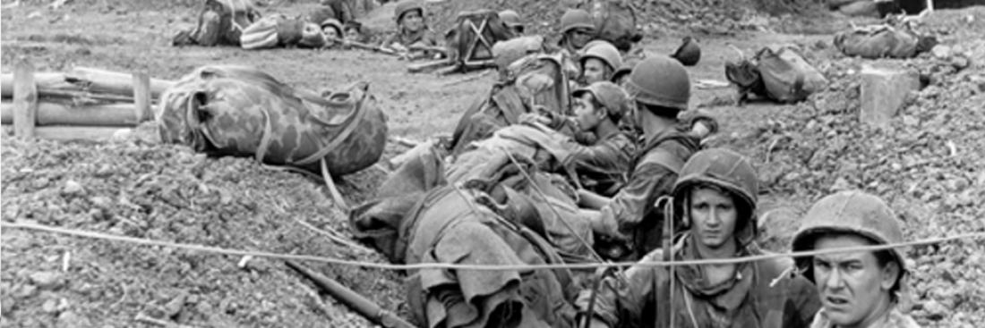 Dien Bien Phu camp, French paratroopers in a trench. Source: ECPAD France