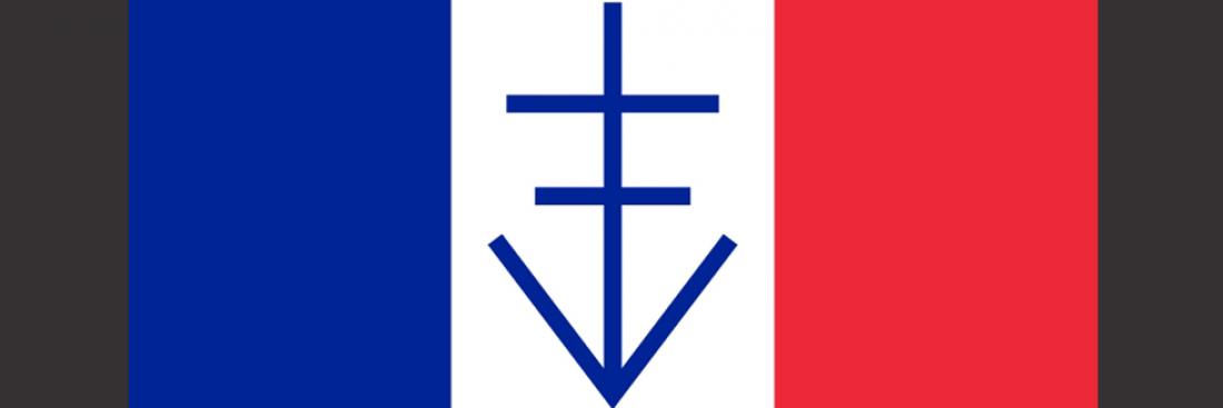 Drapeau de la République Libre du Vercors (juin-juillet 1944). Source : Licence Creative Commons. Drapeau de la République Libre du Vercors (juin-juillet 1944). Source : Licence Creative Commons.