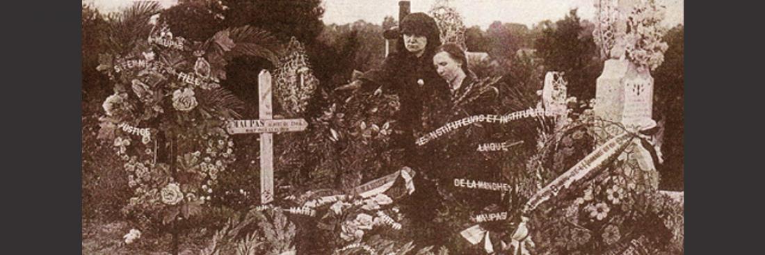 Dans un cimetière parisien, 1er novembre 1918