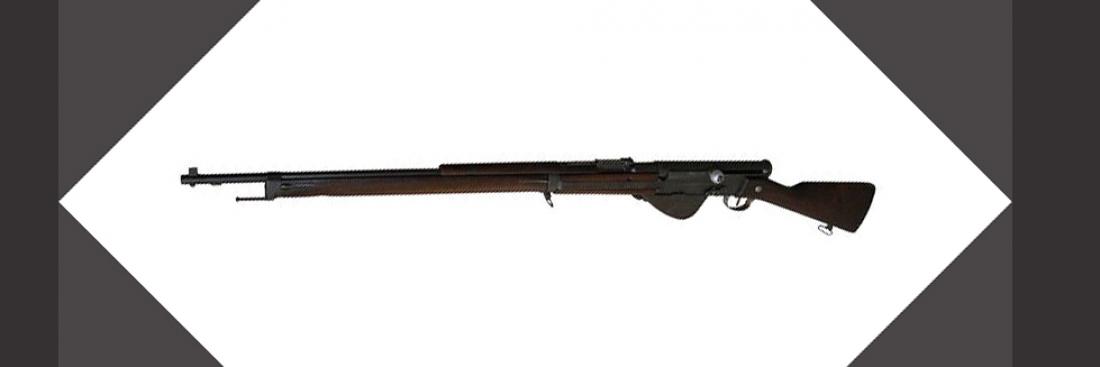 Fusil automatique français RSC Mod. 1917. Le premier fusil semi-automatique qui est entré en service sur une grande échelle pour remplacer le fusil à verrou à la fin de la Première Guerre mondiale. 