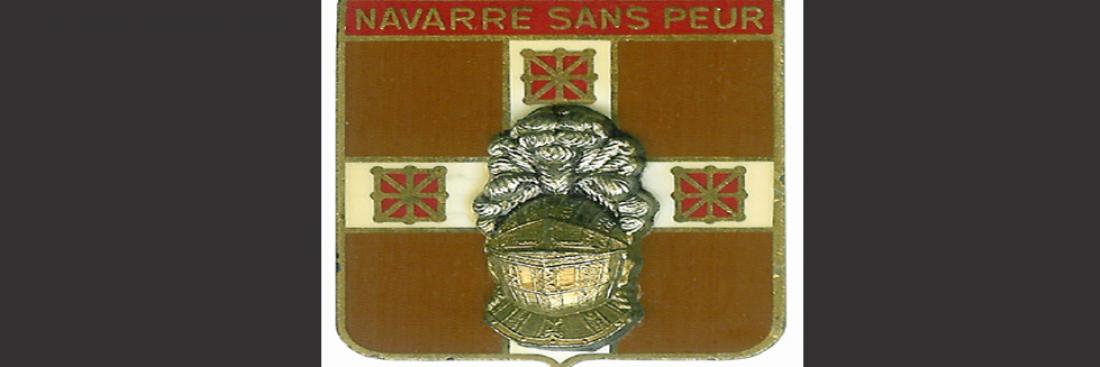 Tambour et Porte Drapeau de Navarre 1745. Source : Collection Association Navarre.