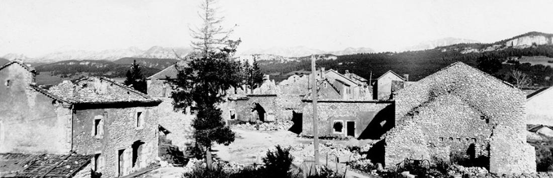 Ruins of Vassieux-en-Vercors, July 1944