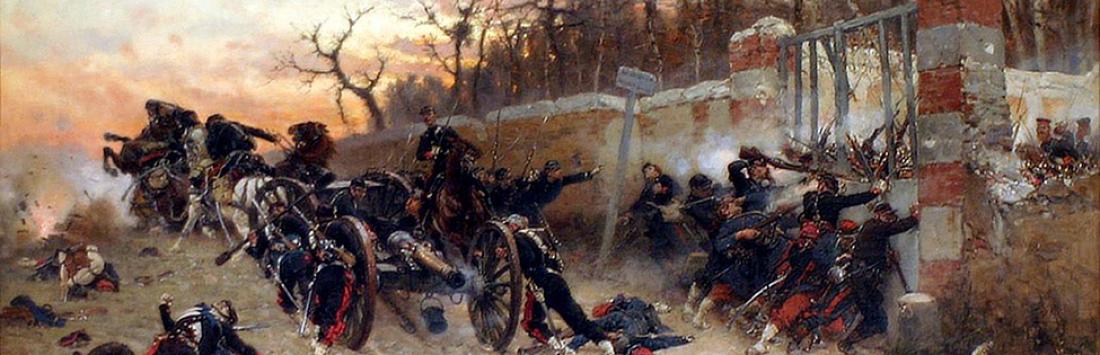 „Die Verteidigung des Longboyau-Tores, Schloss Buzenval, 21. Oktober 1870“, Alphonse de Neuville, 1879